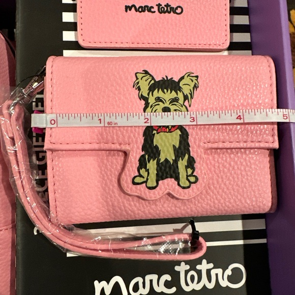 Marc Tetro 3 Piece Set Yellow Mini Backpack Wallet Cardholder With Gift Box - Picture 3 of 6